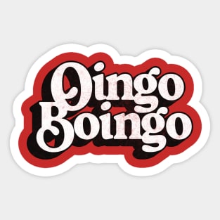 Oingo Boingo // Retro Fan Art Design Sticker